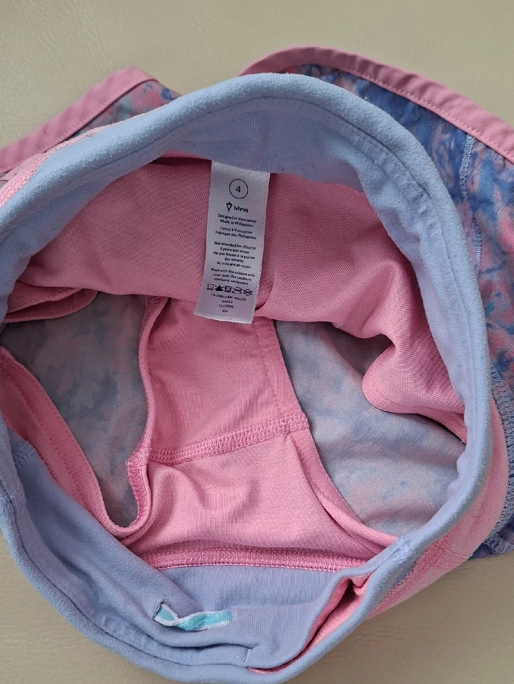 Ivivva Girl by Lululemon 🍋Relay Racer Short drawstring liner pocket size 4 - Picture 6 of 8